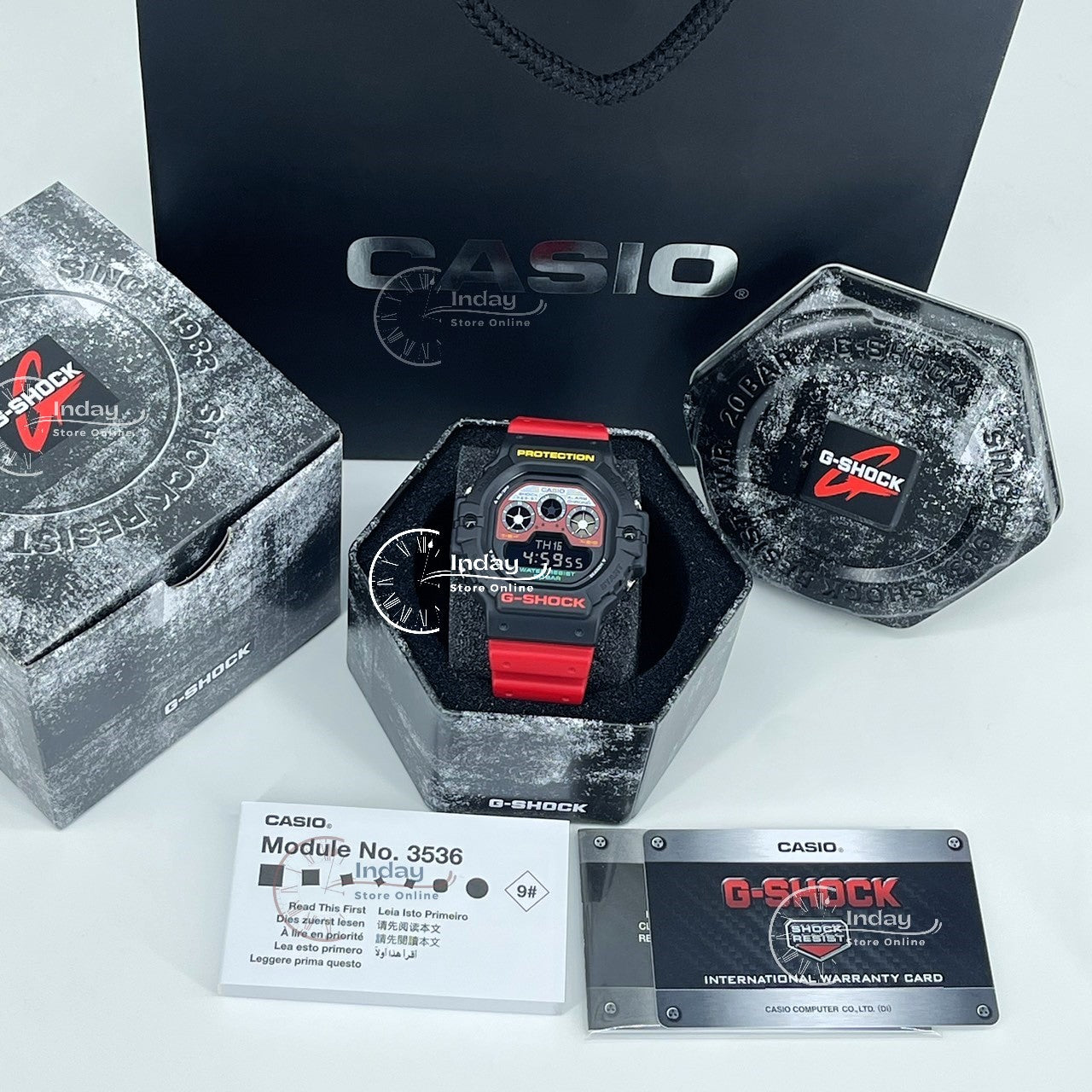 Casio G-Shock Men's Watch DW-5900MT-1A4 Digital Shock Resistant Resin Band Mineral Glass