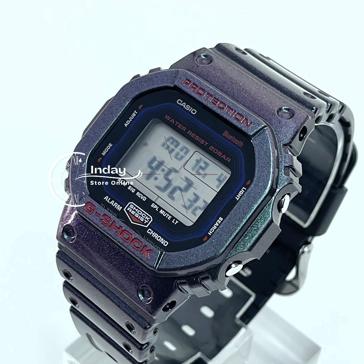 Casio G-Shock Men's Watch DW-B5600AH-6 Digital 5600 Series New Arrival Mobile link (Wireless linking using Bluetooth®)