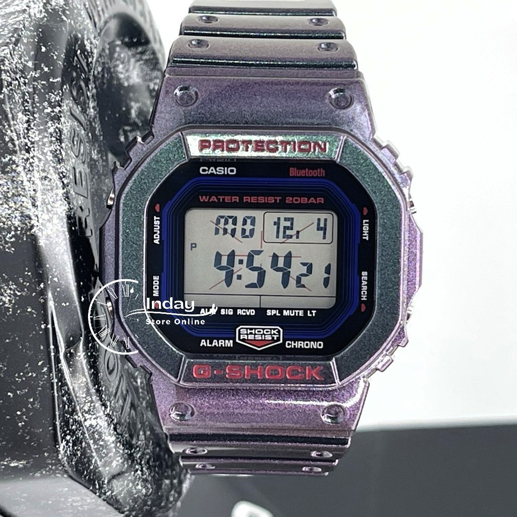 Casio G-Shock Men's Watch DW-B5600AH-6 Digital 5600 Series New Arrival Mobile link (Wireless linking using Bluetooth®)