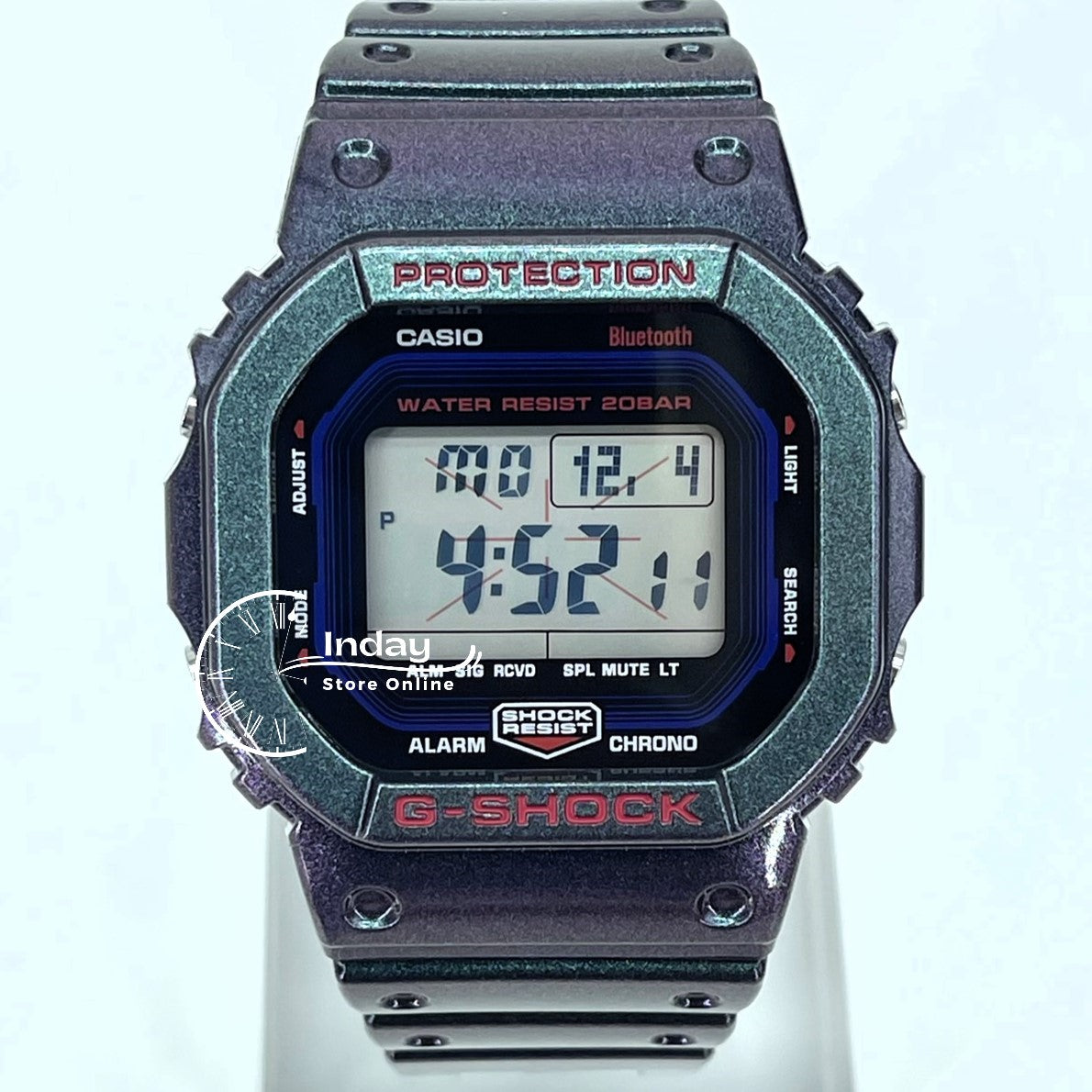 Casio G-Shock Men's Watch DW-B5600AH-6 Digital 5600 Series New Arrival Mobile link (Wireless linking using Bluetooth®)
