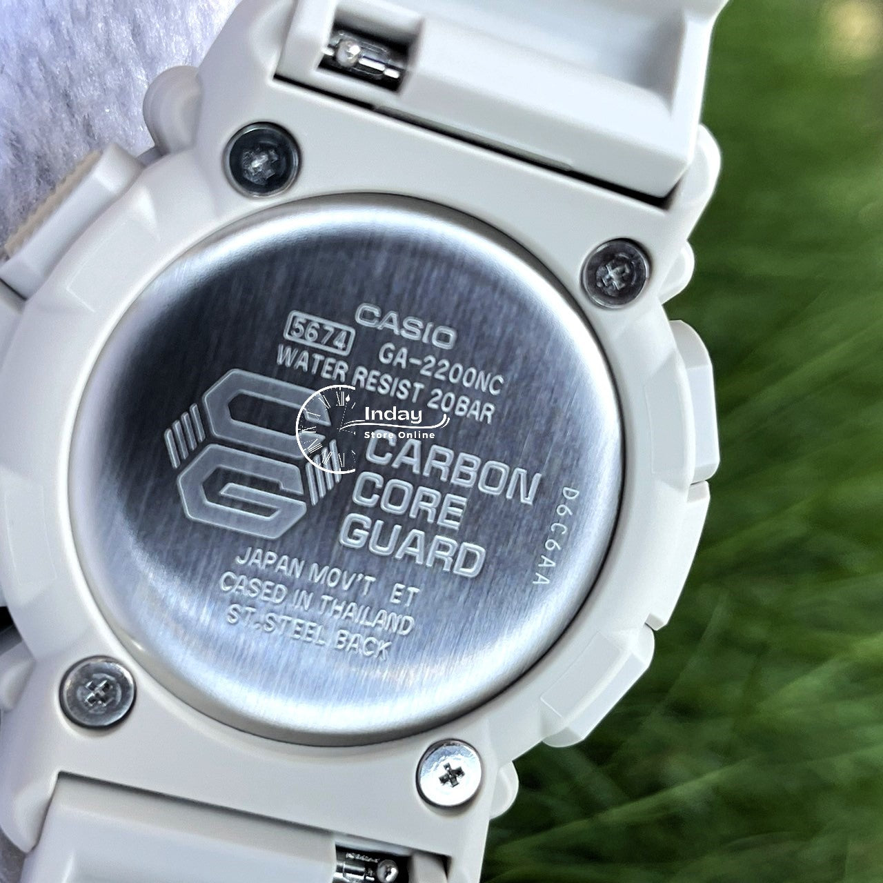 Casio G-Shock Men's Watch GA-2200NC-7A Analog-Digital 2200 Series Carbon Core Guard Structure Mineral Glass