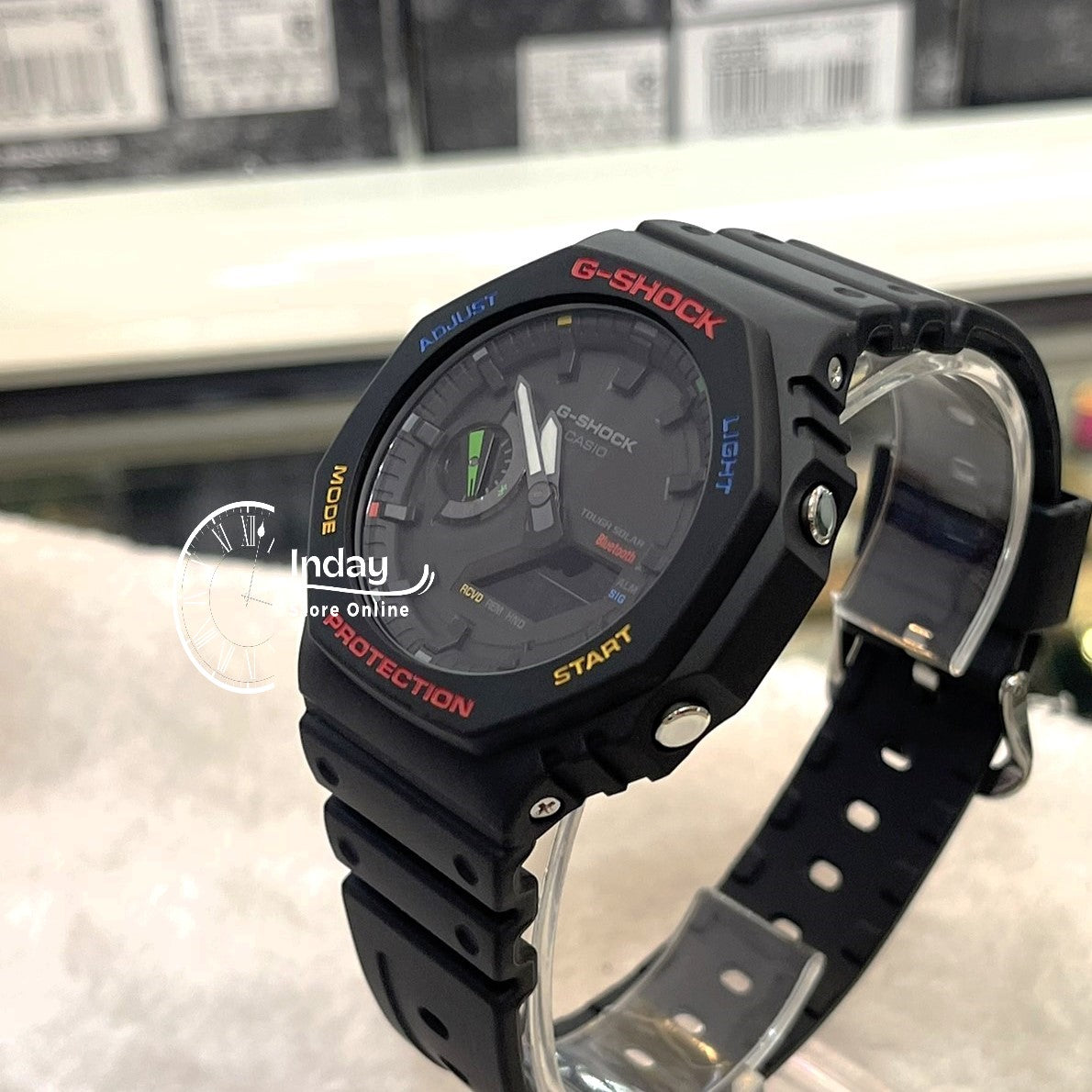 Casio G-Shock Unisex Watch GA-B2100FC-1A Analog-Digital 2100 Series New Arrival Carbon Core Guard Structure Tough Solar (Solar powered)