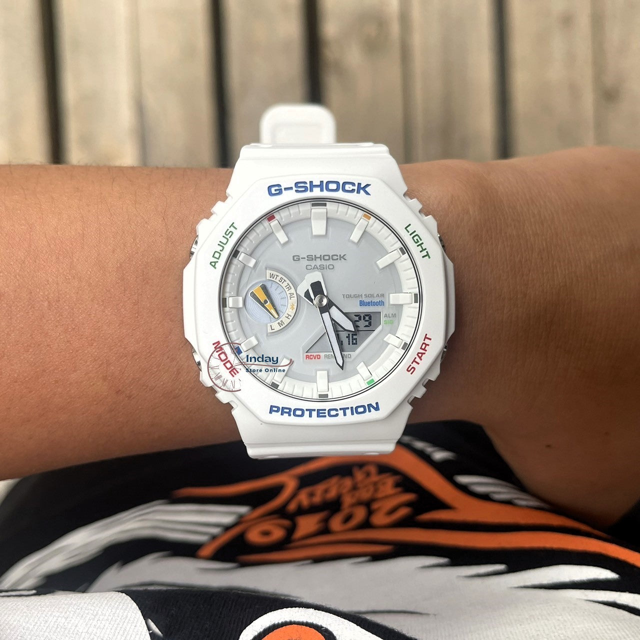 Casio G-Shock Unisex Watch GA-B2100FC-7A Analog-Digital 2100 Series New Arrival Carbon Core Guard Structure Tough Solar (Solar powered)