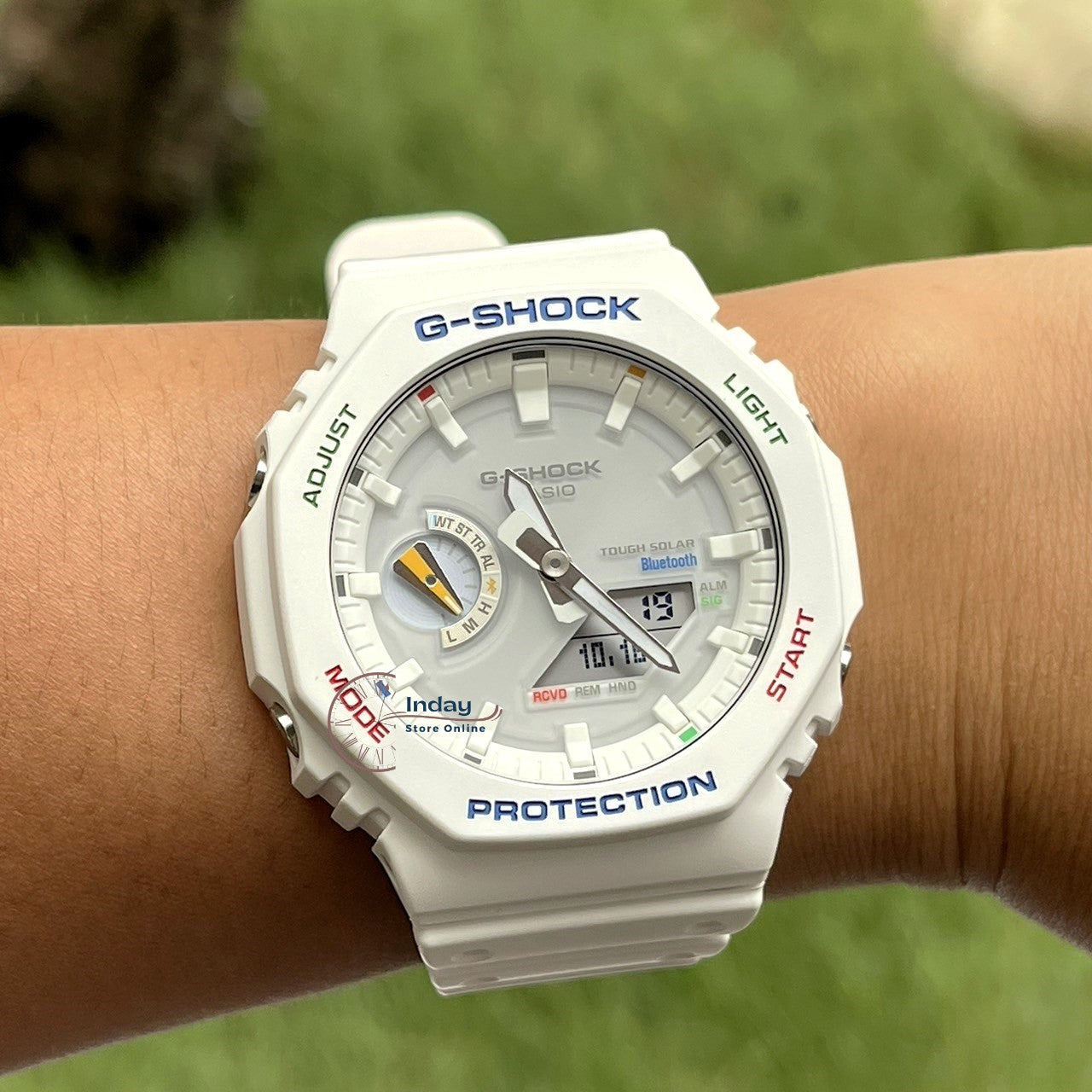 Casio G-Shock Unisex Watch GA-B2100FC-7A Analog-Digital 2100 Series New Arrival Carbon Core Guard Structure Tough Solar (Solar powered)