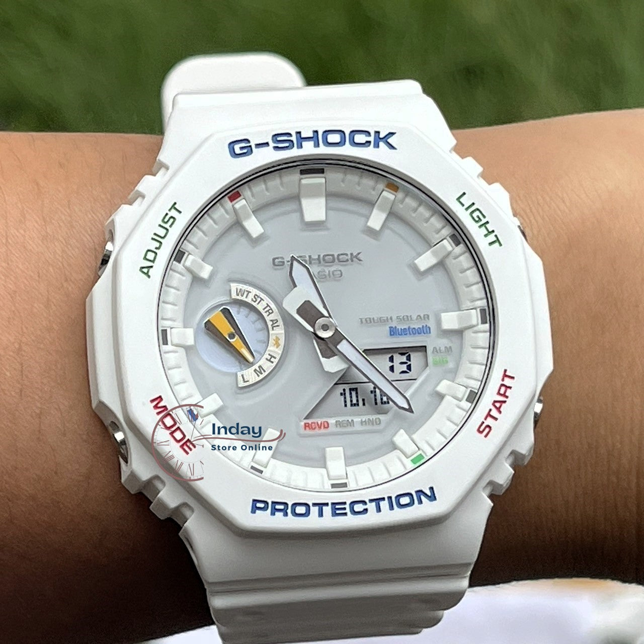 Casio G-Shock Unisex Watch GA-B2100FC-7A Analog-Digital 2100 Series New Arrival Carbon Core Guard Structure Tough Solar (Solar powered)