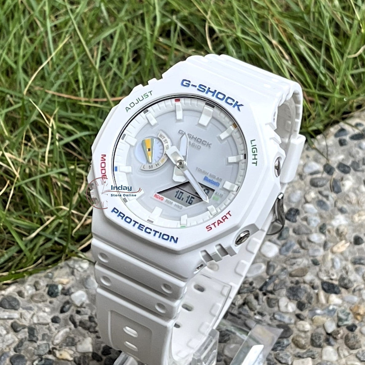 Casio G-Shock Unisex Watch GA-B2100FC-7A Analog-Digital 2100 Series New Arrival Carbon Core Guard Structure Tough Solar (Solar powered)