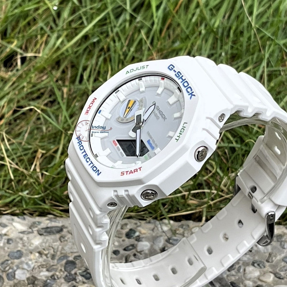 Casio G-Shock Unisex Watch GA-B2100FC-7A Analog-Digital 2100 Series New Arrival Carbon Core Guard Structure Tough Solar (Solar powered)