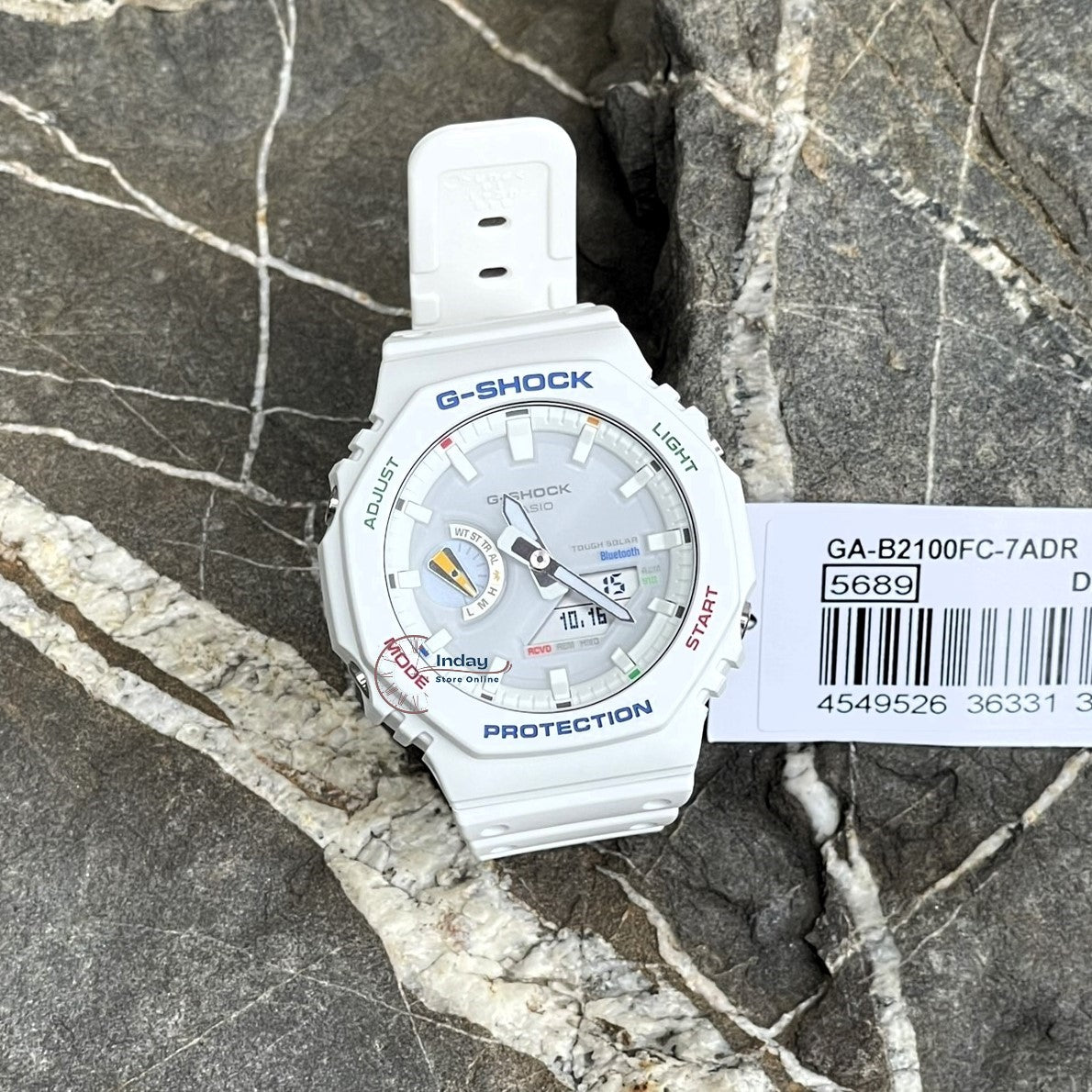 Casio G-Shock Unisex Watch GA-B2100FC-7A Analog-Digital 2100 Series New Arrival Carbon Core Guard Structure Tough Solar (Solar powered)