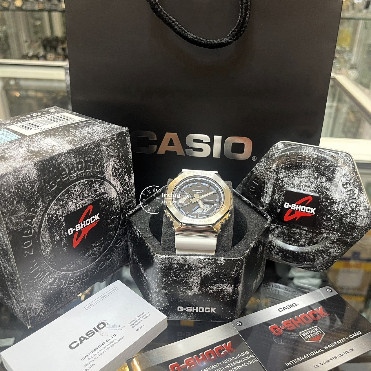 Casio G-Shock Men's Watch GM-2100WS-7A Analog-Digital 2100 Series Seasonal Collection 2023 Resin BandShock Resistant Mineral Glass