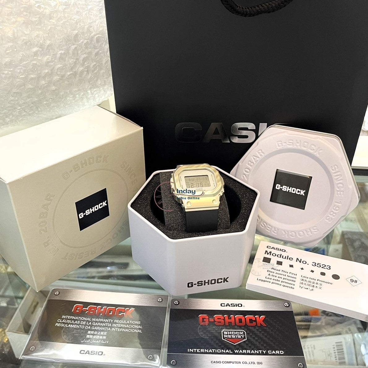 Casio G-Shock Women's Watch GM-S5600BC-1 Digital New Arrival Shock Resistant Resin Band