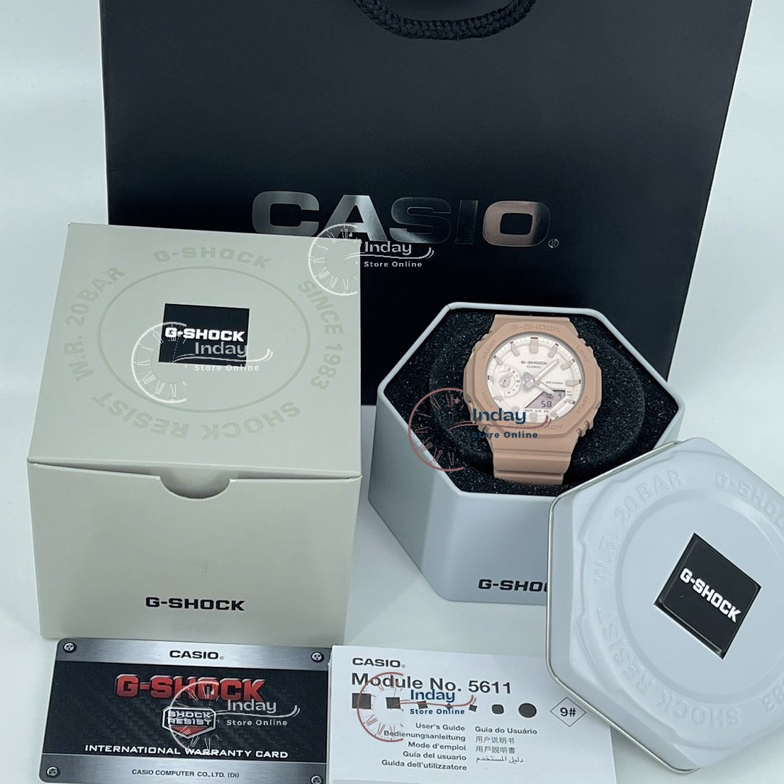 Casio G-Shock Women's Watch GMA-S2100NC-4A2 Analog-Digital New Arrival Shock Resistant Carbon Core Guard Structure