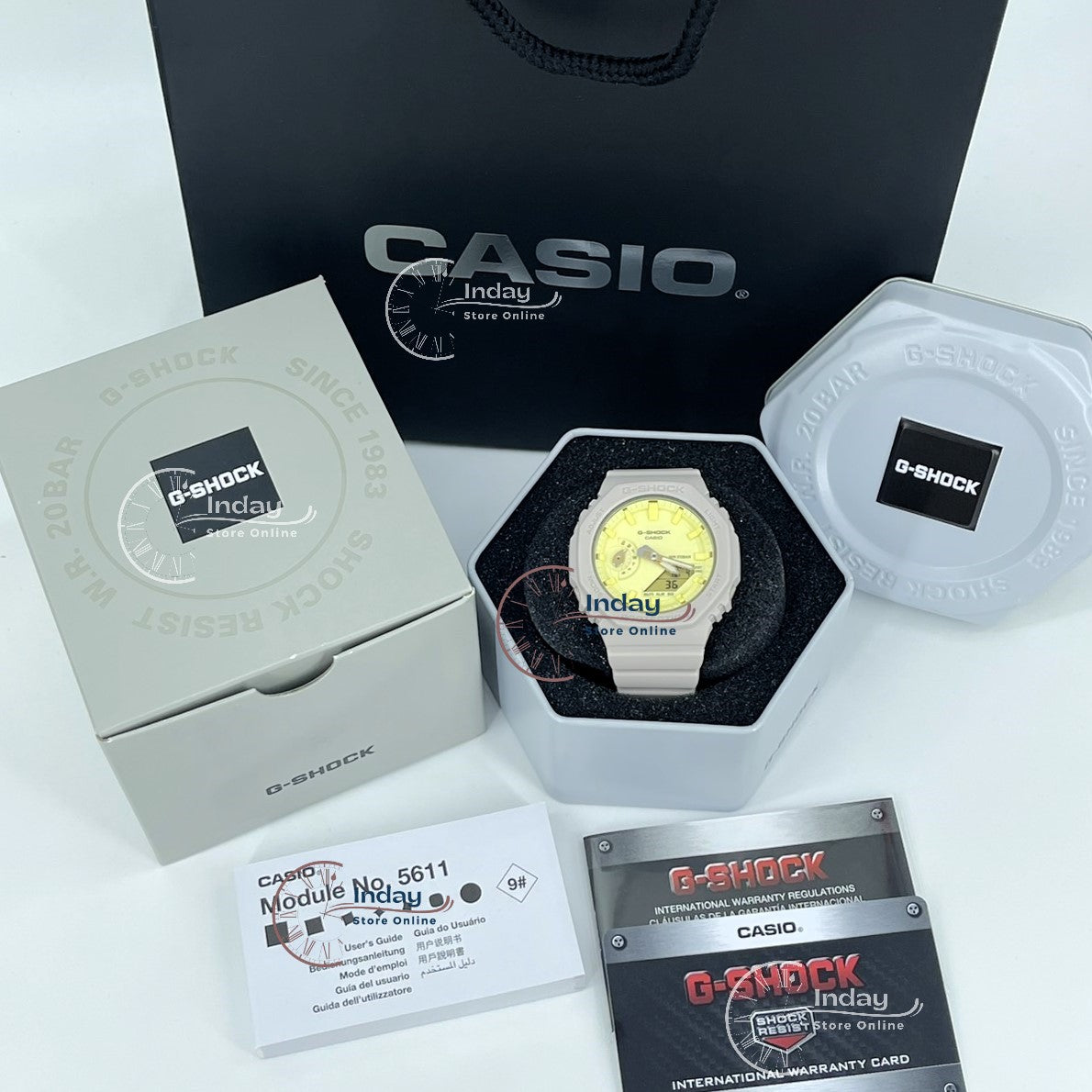Casio G-Shock Women's Watch GMA-S2100NC-4A Analog-Digital New Arrival Shock Resistant Carbon Core Guard Structure