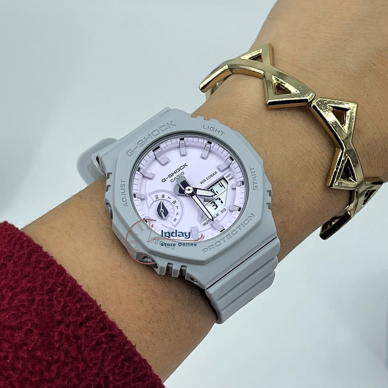 Casio G-Shock Women's Watch GMA-S2100NC-8A Analog-Digital New Arrival Shock Resistant Carbon Core Guard Structure