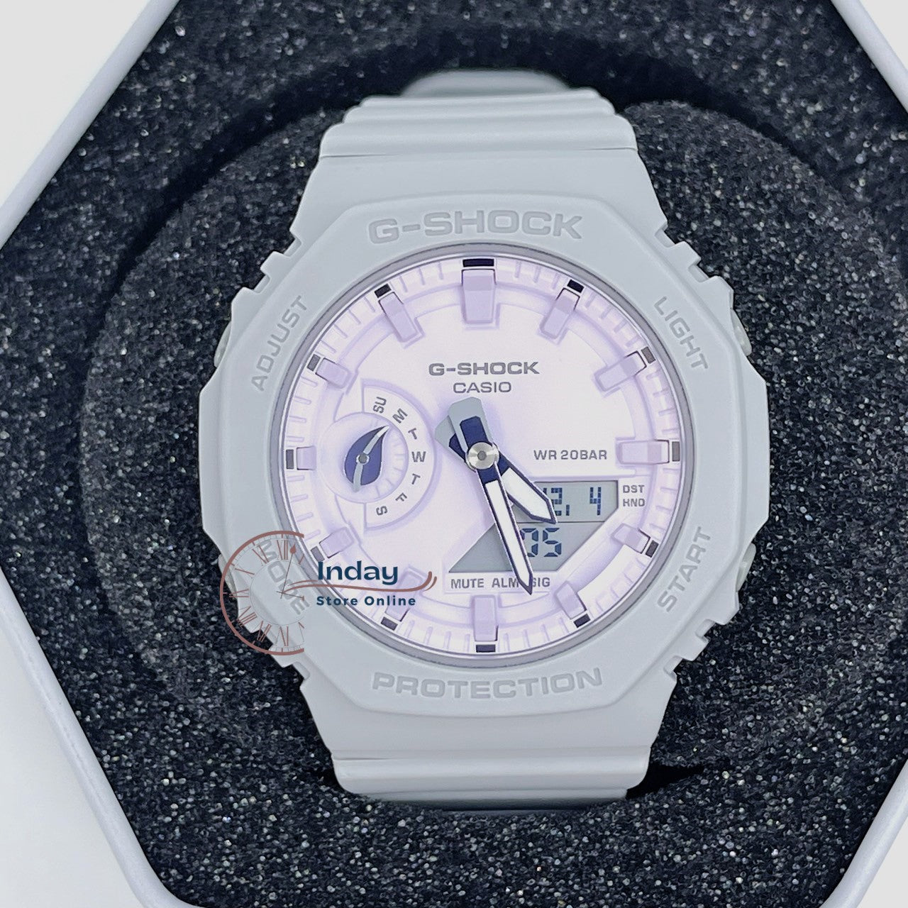 Casio G-Shock Women's Watch GMA-S2100NC-8A Analog-Digital New Arrival Shock Resistant Carbon Core Guard Structure