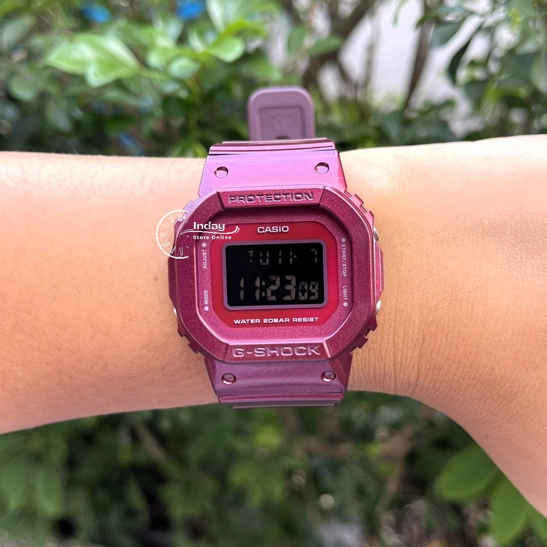 Casio G-Shock Women's Watch GMD-S5600RB-4 Digital New Arrival Shock Resistant Resin Band