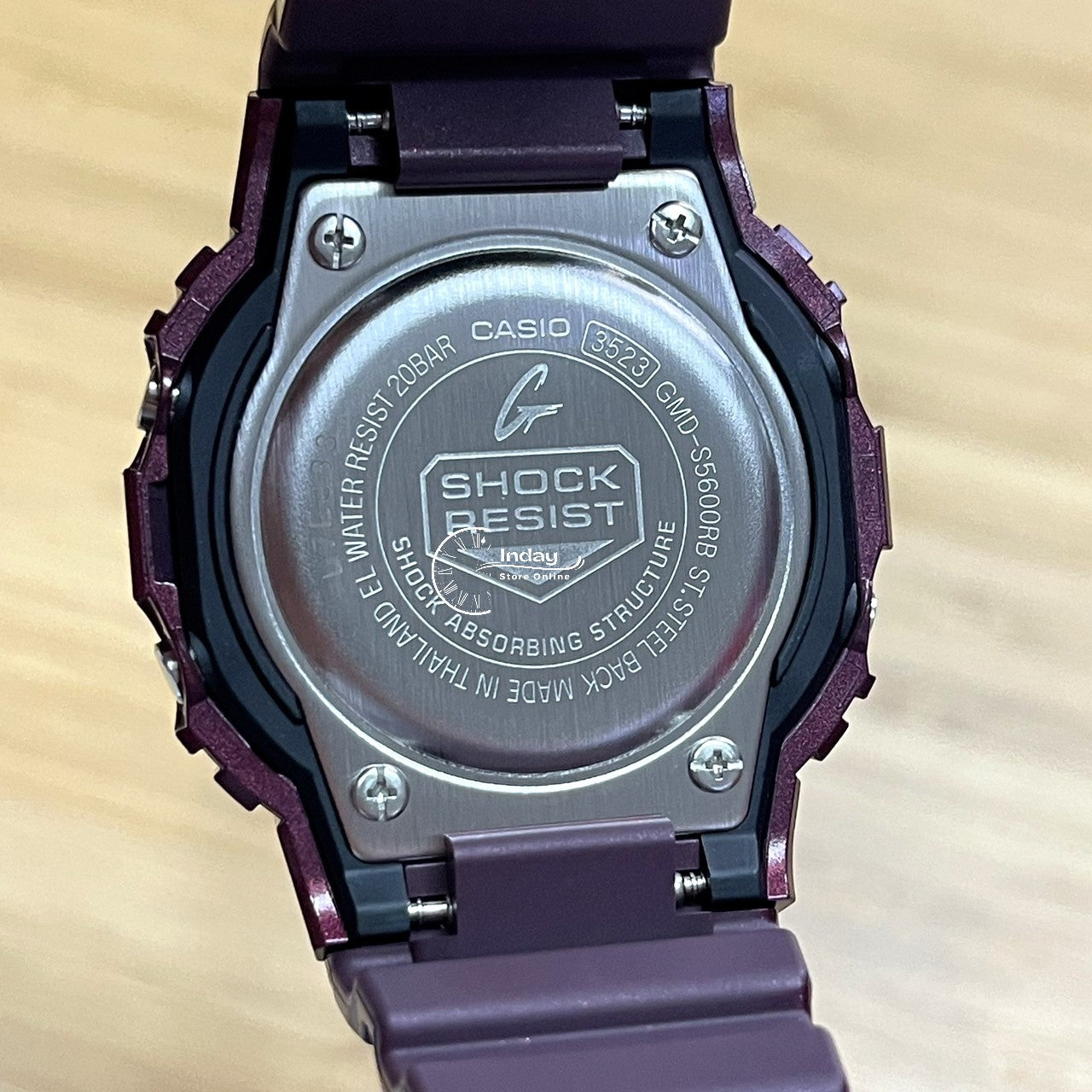 Casio G-Shock Women's Watch GMD-S5600RB-4 Digital New Arrival Shock Resistant Resin Band