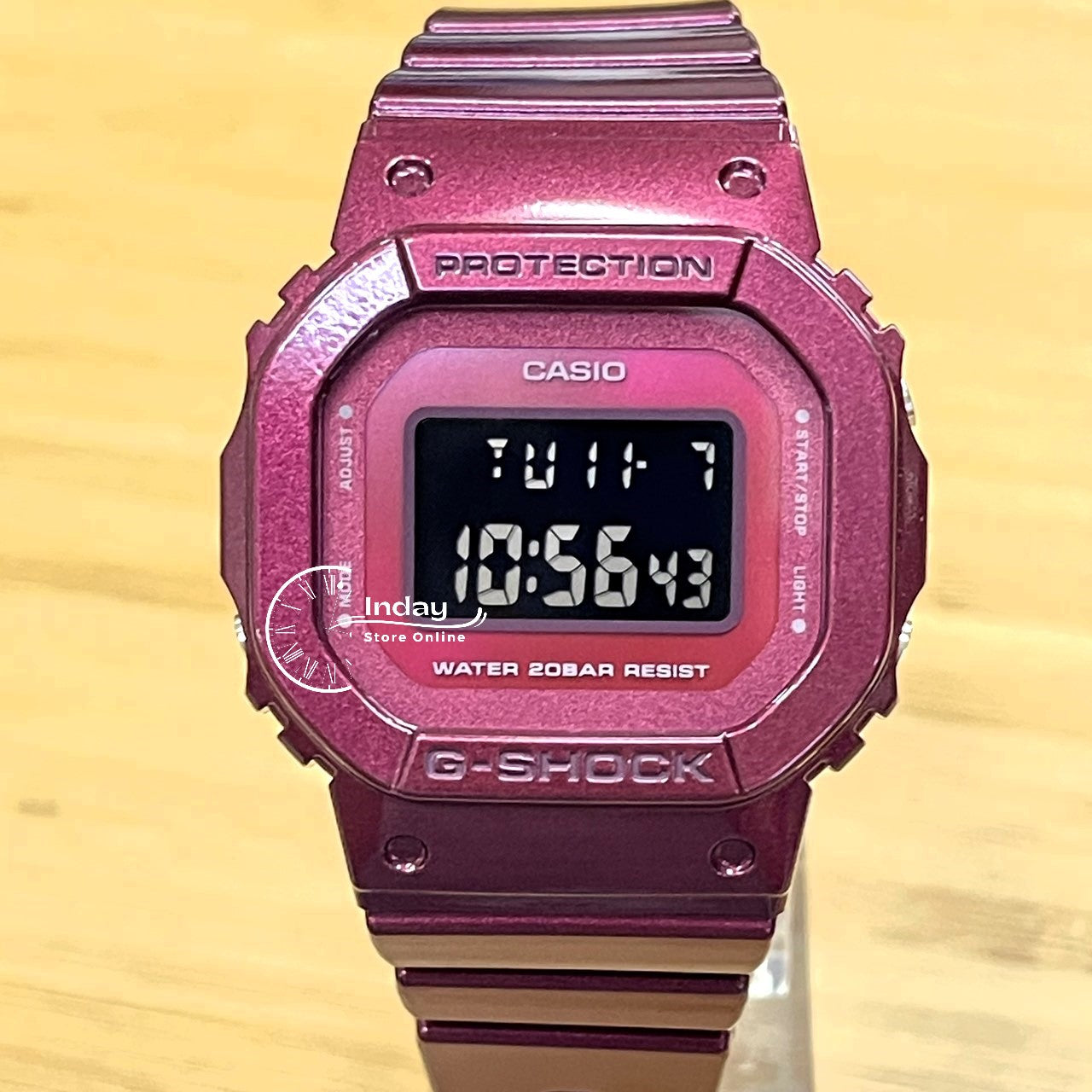 Casio G-Shock Women's Watch GMD-S5600RB-4 Digital New Arrival Shock Resistant Resin Band