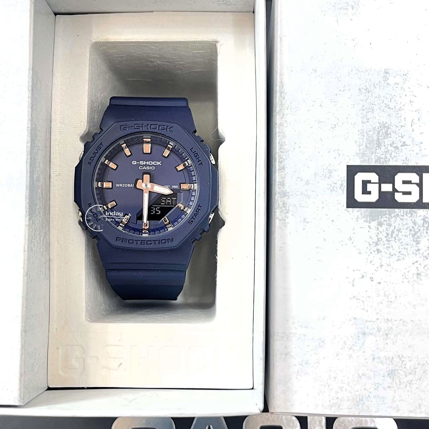 Casio G-Shock Women's Watch GMA-P2100M-2A Slim Analog-Digital Shock Resistant Matte Blue