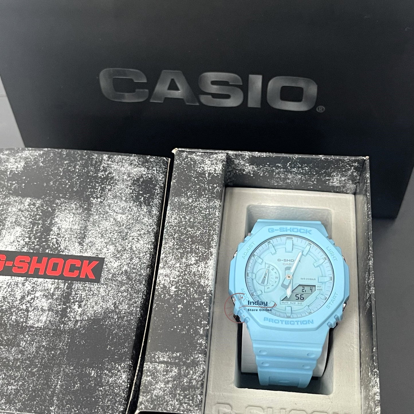 Casio G-Shock Men's Watch GA-2100-2A2 Shock Resistant Carbon Core Guard Structure