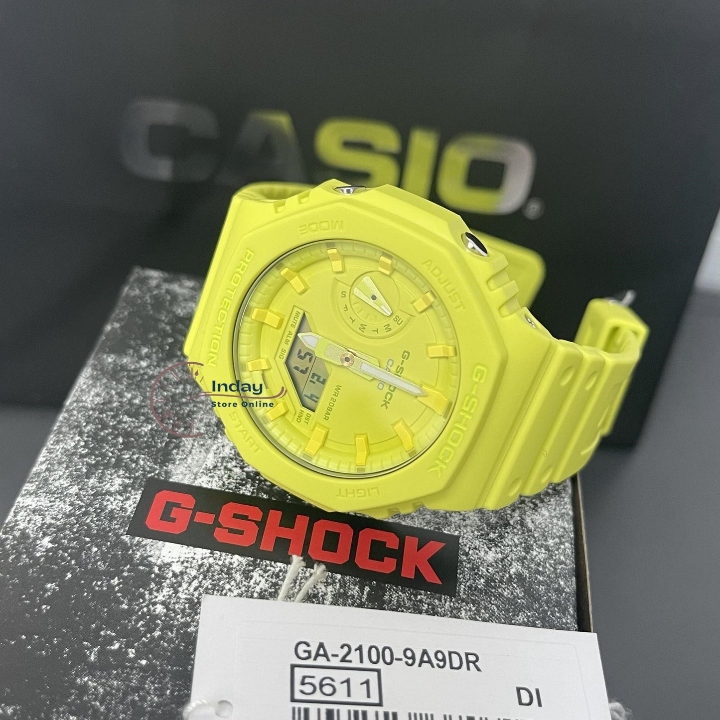 Casio G-Shock Men's Watch GA-2100-9A9 Shock Resistant Carbon Core Guard Structure
