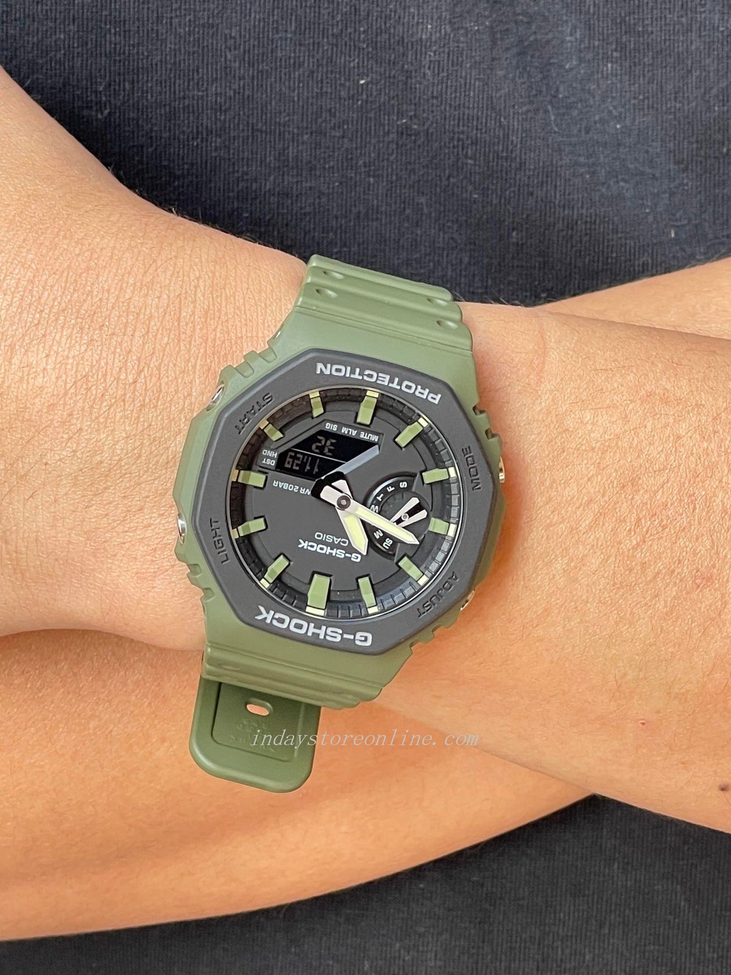 Casio G-Shock Men's Watch GA-2110SU-3A Analog-Digital GA-2100 Series Cool Matte Color