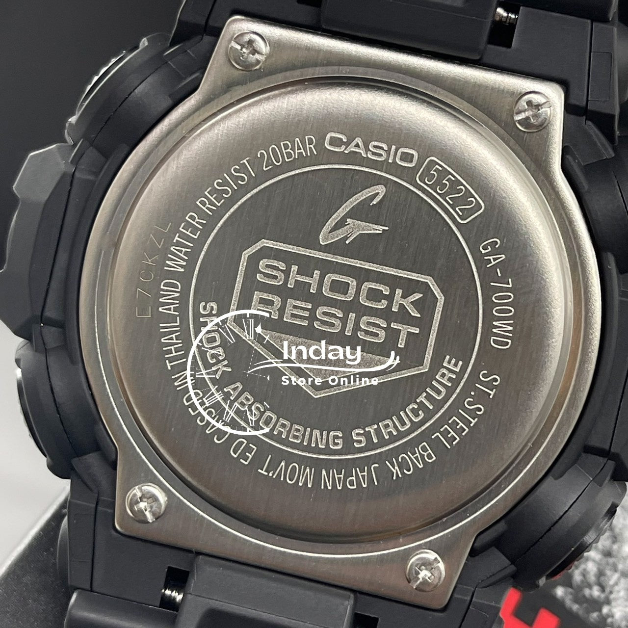 Casio G-Shock Men's Watch GA-700WD-1A Resin Band Mineral Glass Shock Resistant Battery Life 5-Years