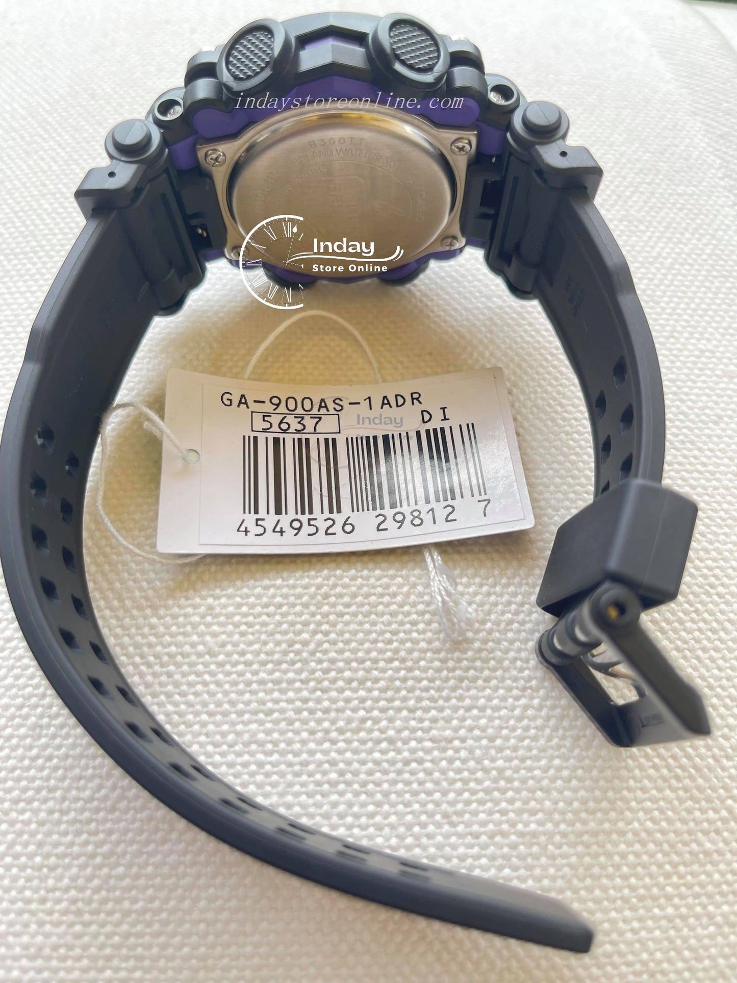 Casio G-Shock Men's Watch GA-900AS-1A Analog-Digital GA-900 GARISH Series Black Color Resin Band Shock Resistant