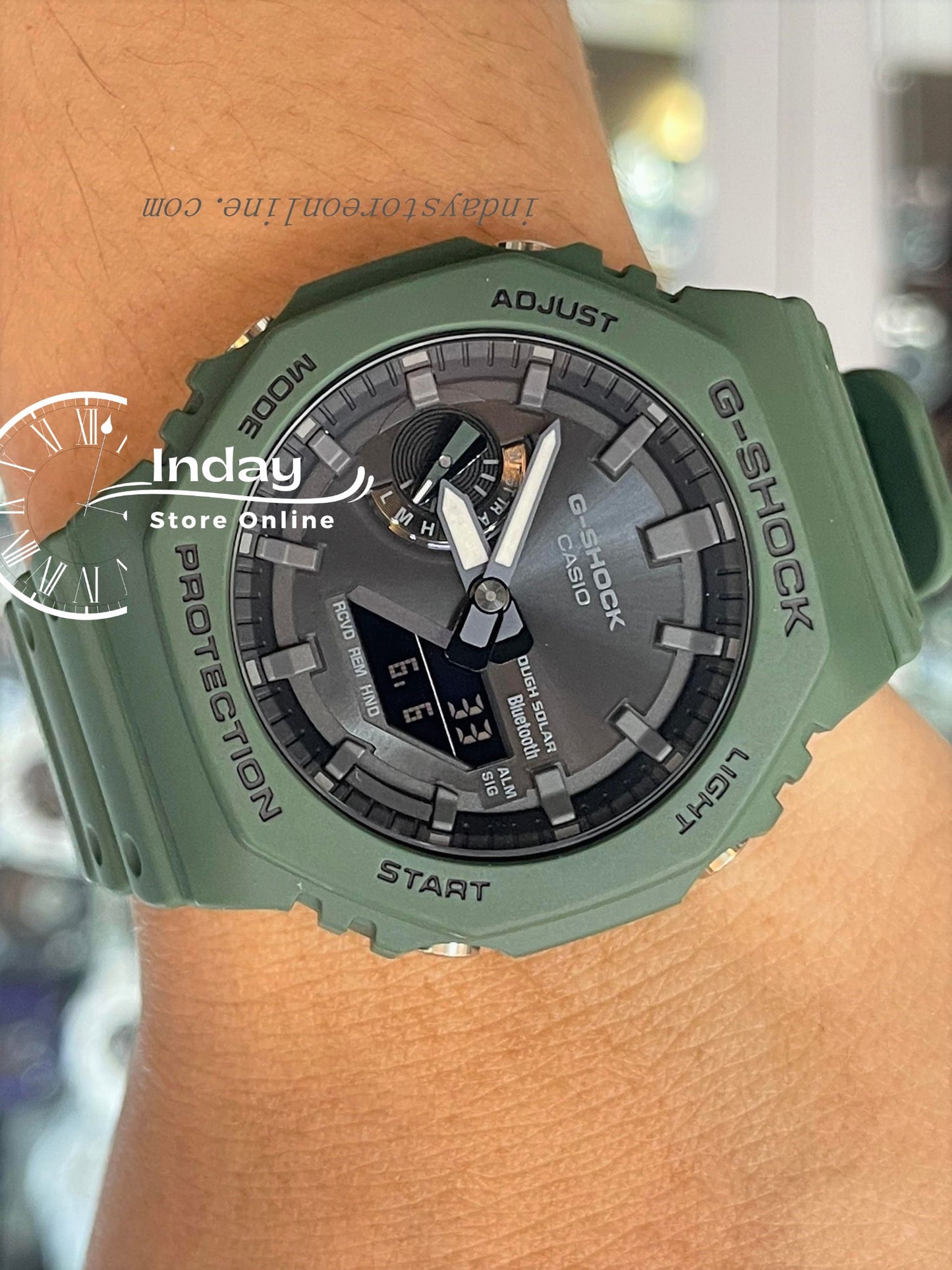 Casio G-Shock Men's Watch GA-B2100-3A Analog-Digital 2100 Series Smartphone Link and Tough Solar power