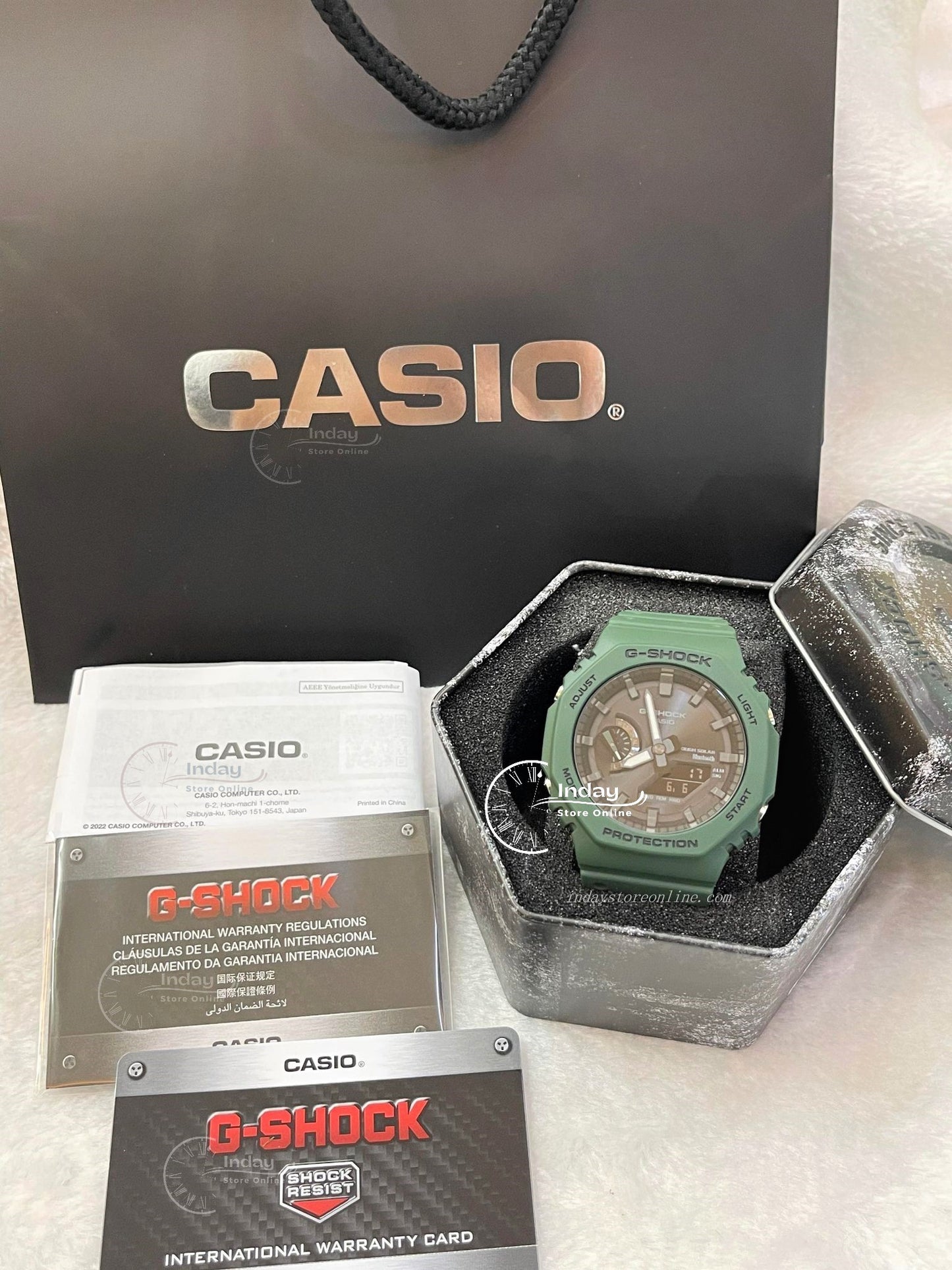 Casio G-Shock Men's Watch GA-B2100-3A Analog-Digital 2100 Series Smartphone Link and Tough Solar power