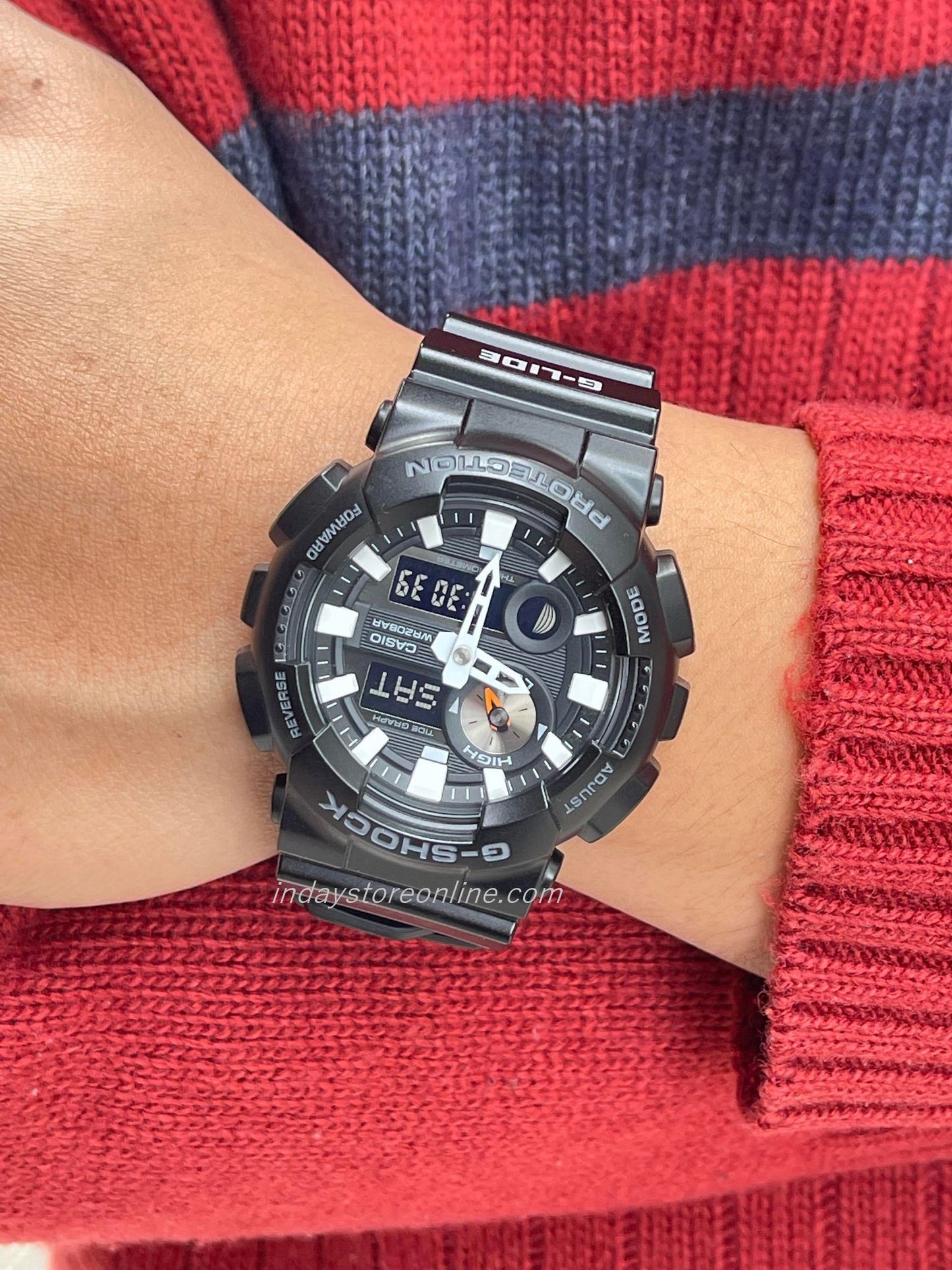 Casio G-Shock G-Lide Men's Watch GAX-100B-1A GAX-100 Series Shock Resistant Magnetic Resistant Mineral Glass