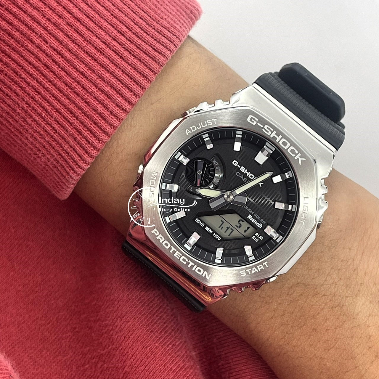 Casio G-Shock G-Steel Men's Watch GBM-2100-1A Shock Resistant Mobile link Bluetooth Tough Solar