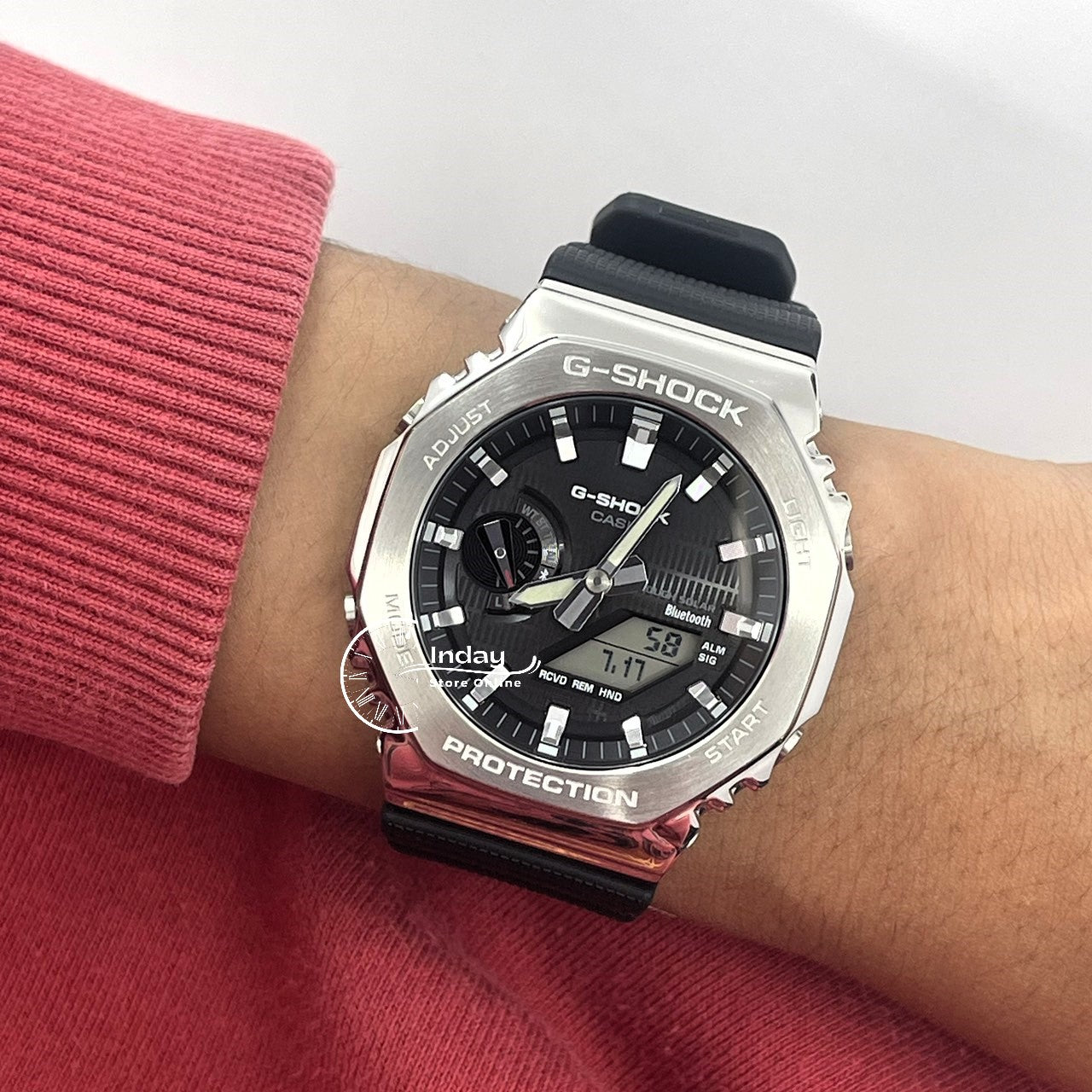 Casio G-Shock G-Steel Men's Watch GBM-2100-1A Shock Resistant Mobile link Bluetooth Tough Solar