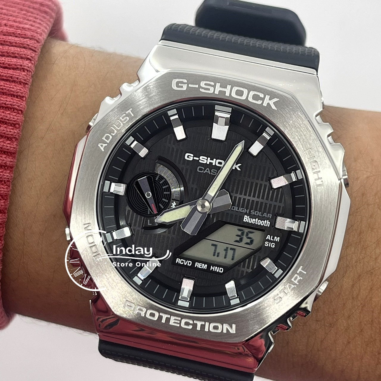 Casio G-Shock G-Steel Men's Watch GBM-2100-1A Shock Resistant Mobile link Bluetooth Tough Solar