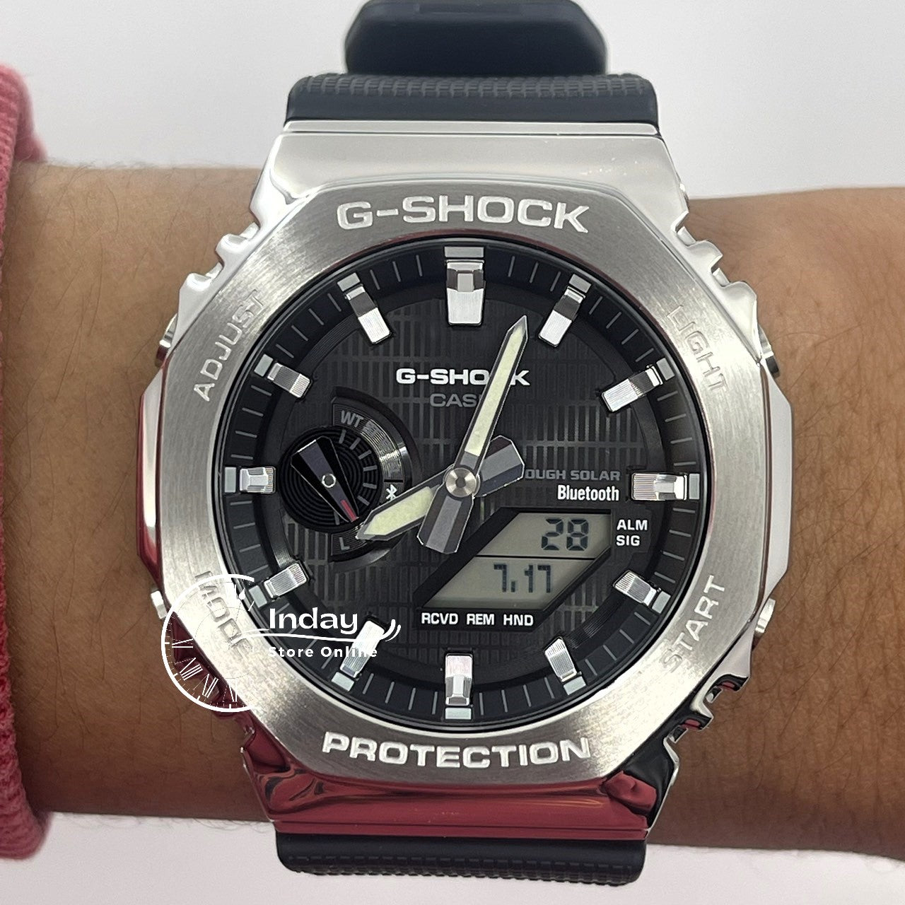 Casio G-Shock G-Steel Men's Watch GBM-2100-1A Shock Resistant Mobile link Bluetooth Tough Solar