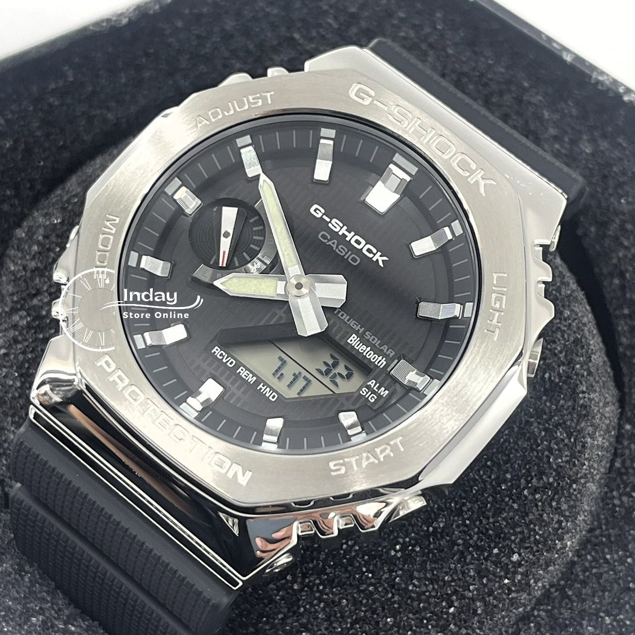 Casio G-Shock G-Steel Men's Watch GBM-2100-1A Shock Resistant Mobile link Bluetooth Tough Solar