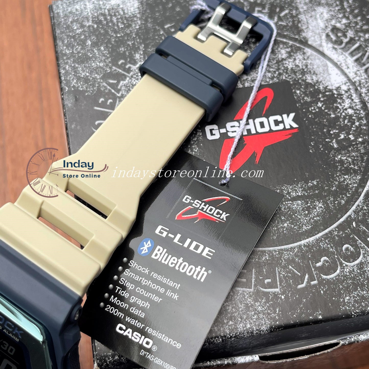 Casio G-Shock Men's Watch GBX-100TT-2 G-Lide GBX-100 Series Sports Watch Mobile link (Wireless linking using Bluetooth®)