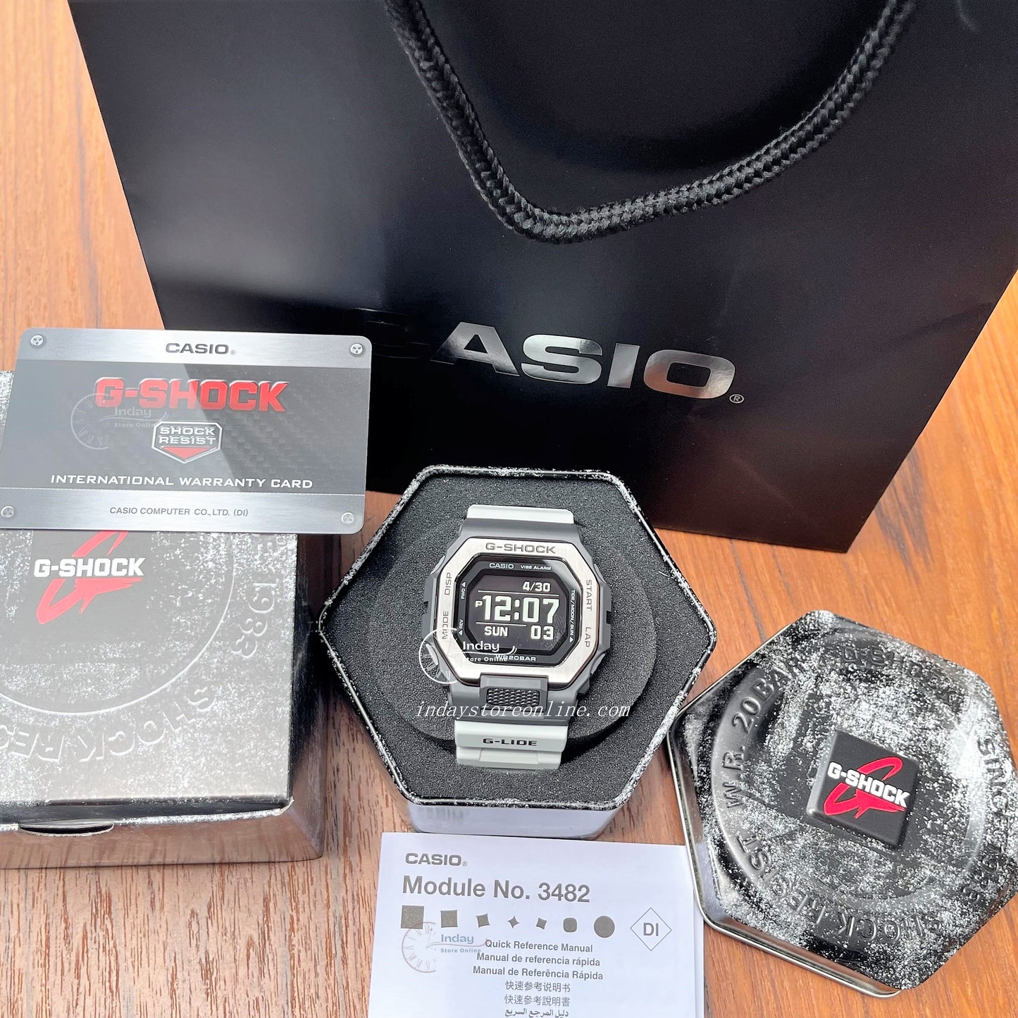 Casio G-Shock Men's Watch GBX-100TT-8 G-Lide GBX-100 Series G-Shock Move Sports Watch Mobile link (Wireless linking using Bluetooth®)