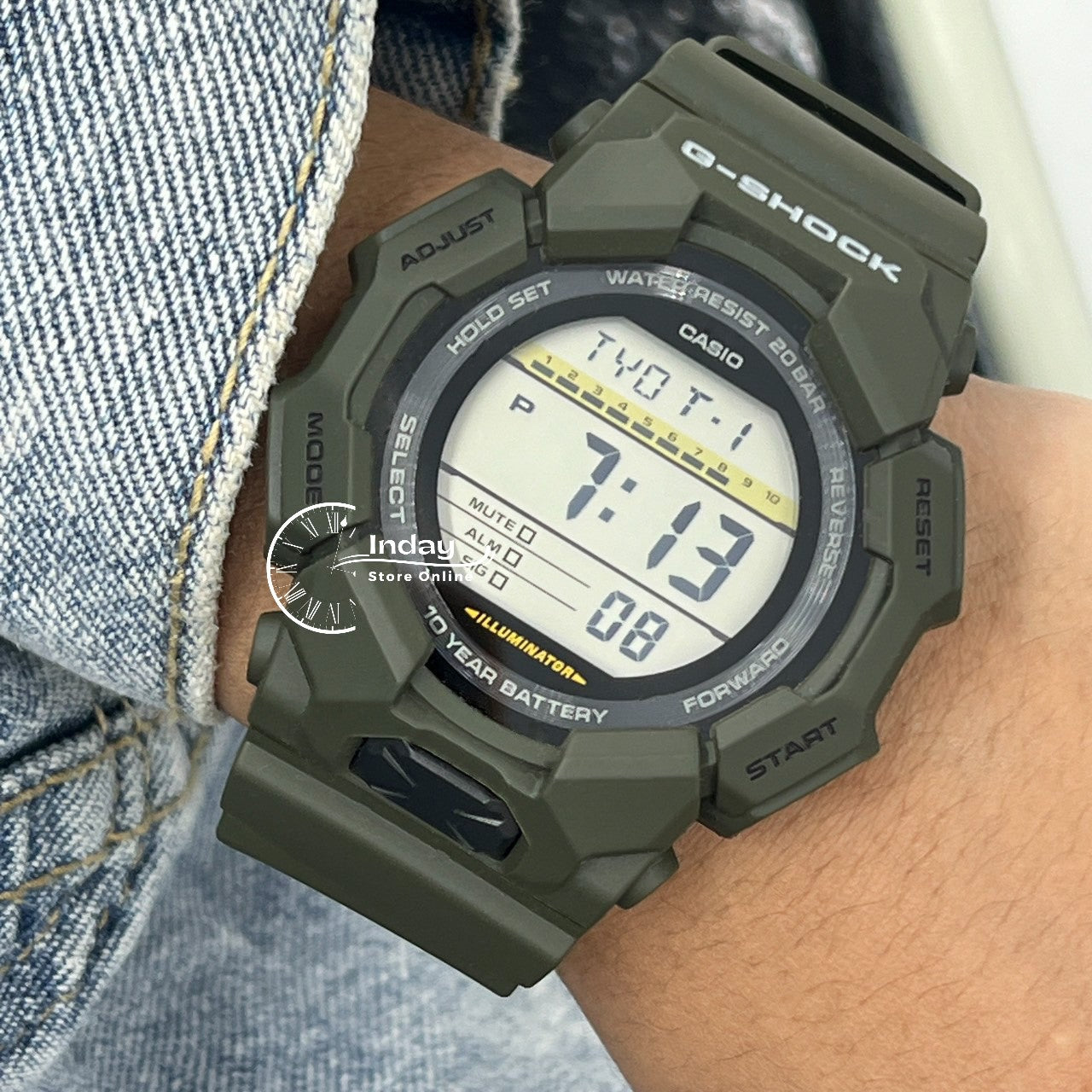 Casio G-Shock Men's Watch GD-010-3D Resin Band Shock Resistant