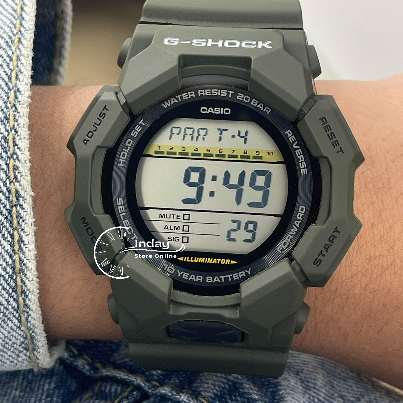 Casio G-Shock Men's Watch GD-010-3D Resin Band Shock Resistant Battery Life 10-Years