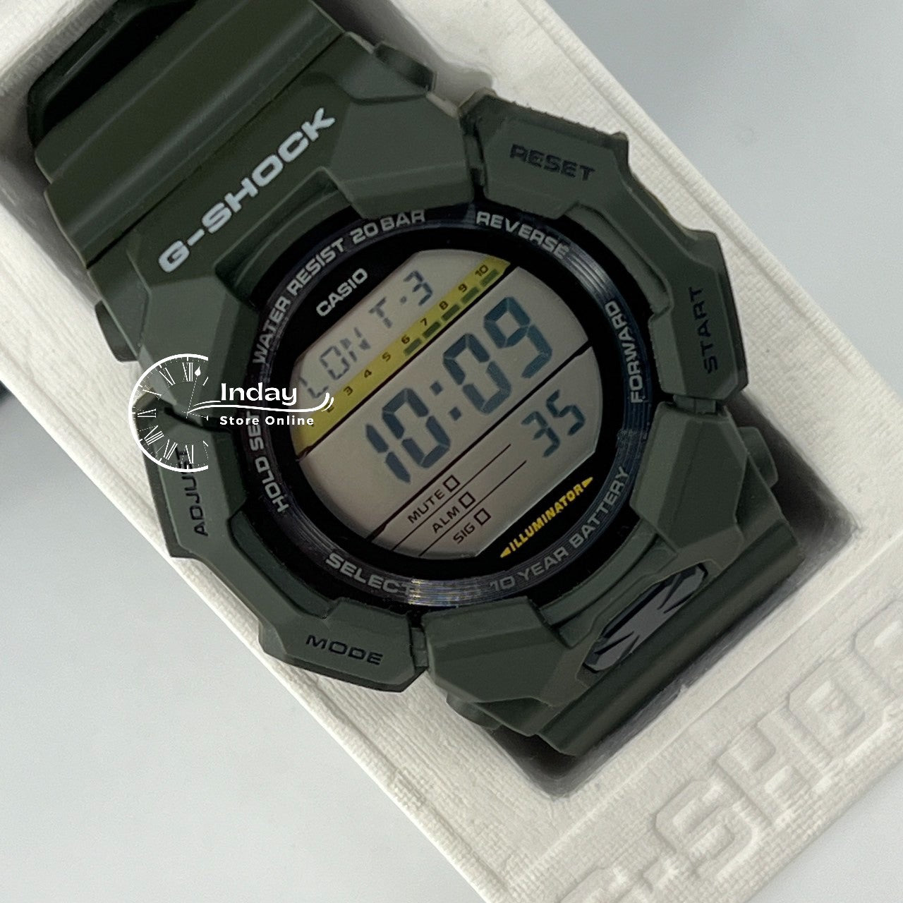 Casio G-Shock Men's Watch GD-010-3D Resin Band Shock Resistant Battery Life 10-Years