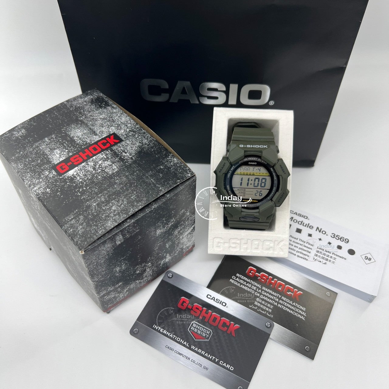 Casio G-Shock Men's Watch GD-010-3D Resin Band Shock Resistant Battery Life 10-Years