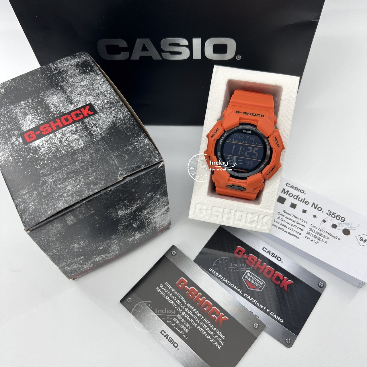 Casio G-Shock Men's Watch GD-010-4D Resin Band Shock Resistant Battery Life 10-Years