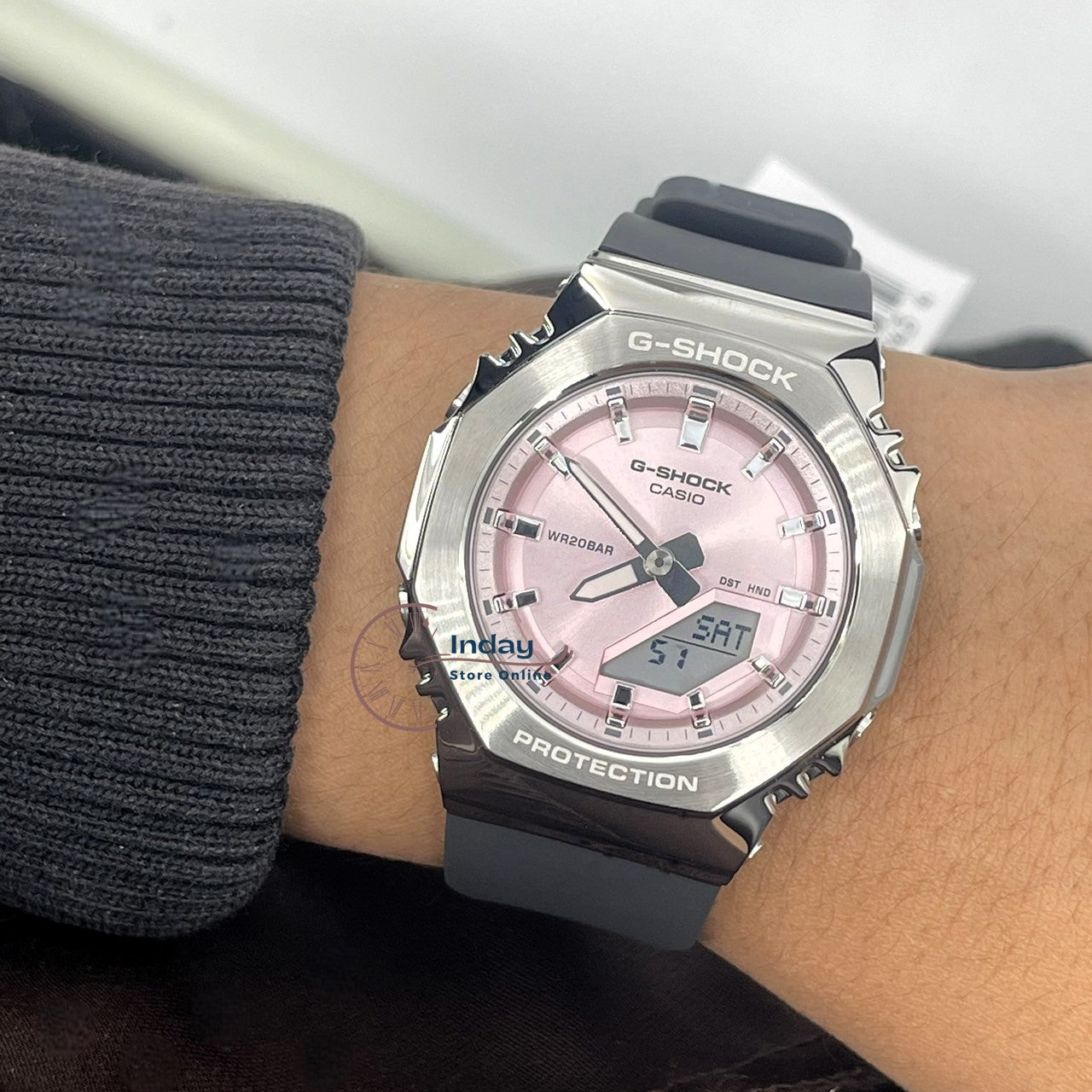 Orologio Casio da uomo collezione G-SHOCK quadrante rosa GM-S2110-4AER | Gioie Orologio Casio da uomo collezione G-SHOCK quadrante rosa GM-S2110-4AER | Gioie