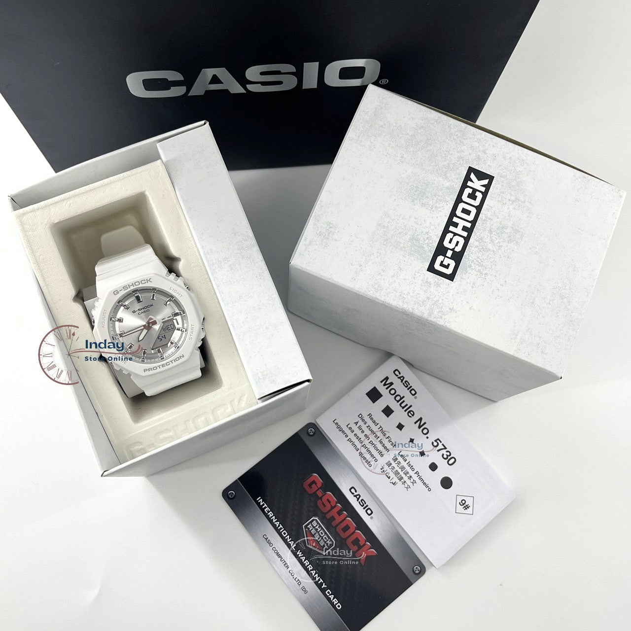 Casio G-Shock Women's Watch GMA-P2100VA-7A Resin Band Mineral Glass Shock Resistant