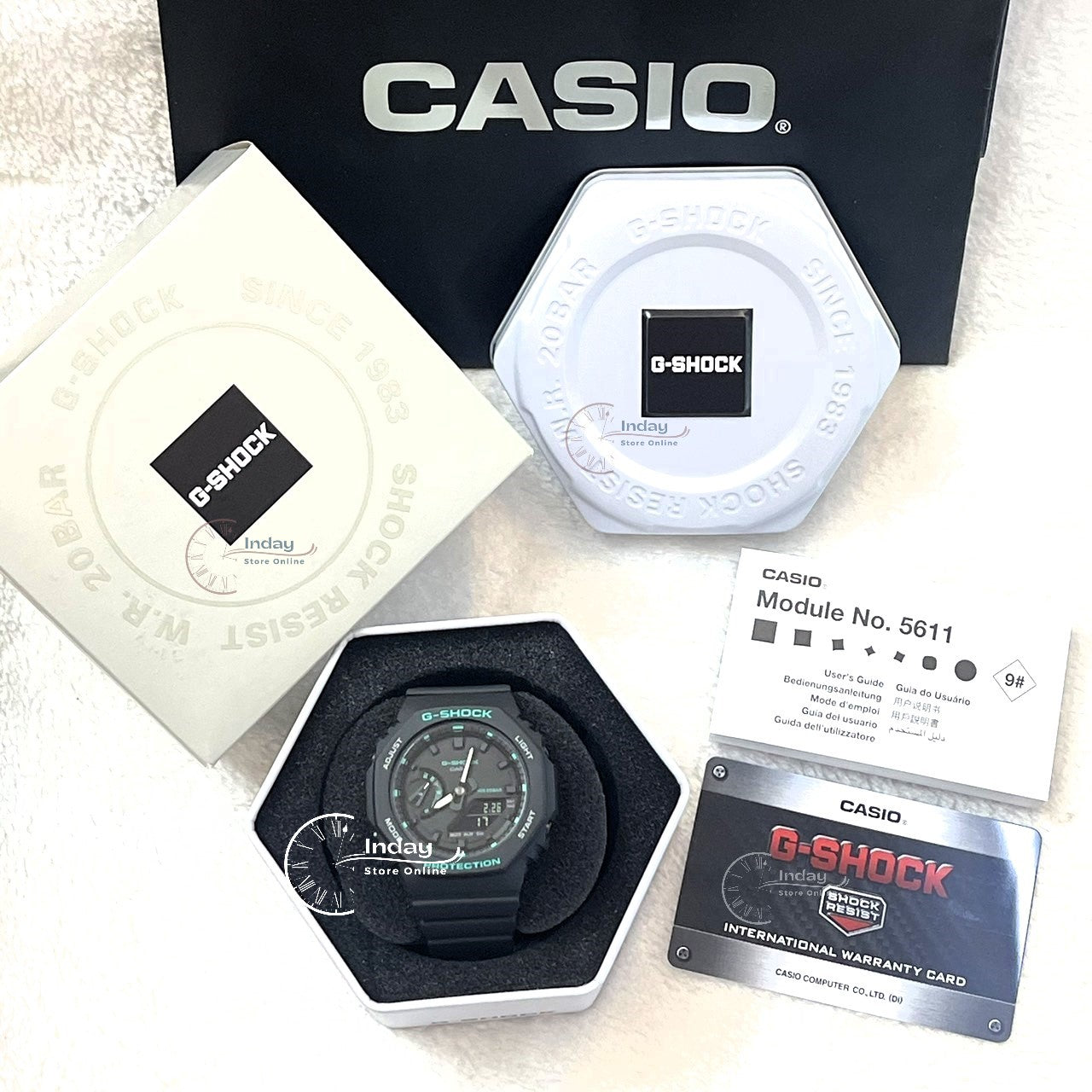 Casio G-Shock Women's Watch GMA-S2100GA-1A Shock Resistant Carbon Core Guard Structure