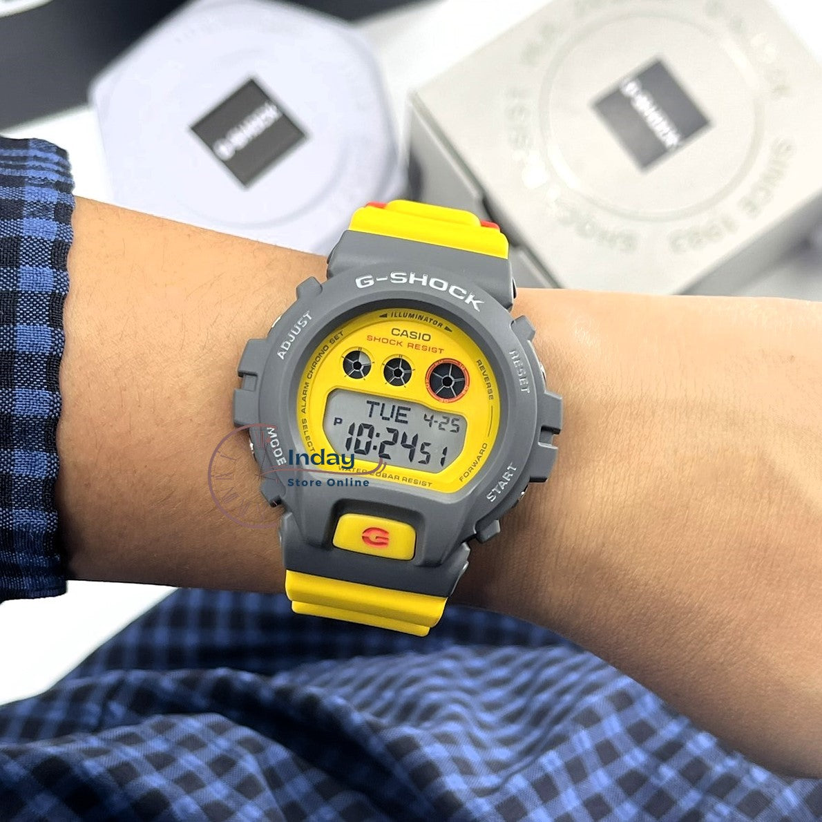 Casio G-Shock Women's Watch GMD-S6900Y-9 Digital Resin Band Shock Resistant Mineral Glass