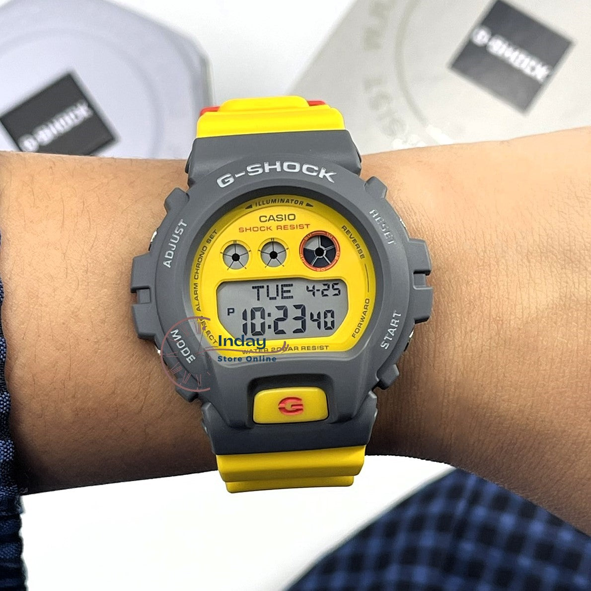 Casio G-Shock Women's Watch GMD-S6900Y-9 Digital Resin Band Shock Resistant Mineral Glass