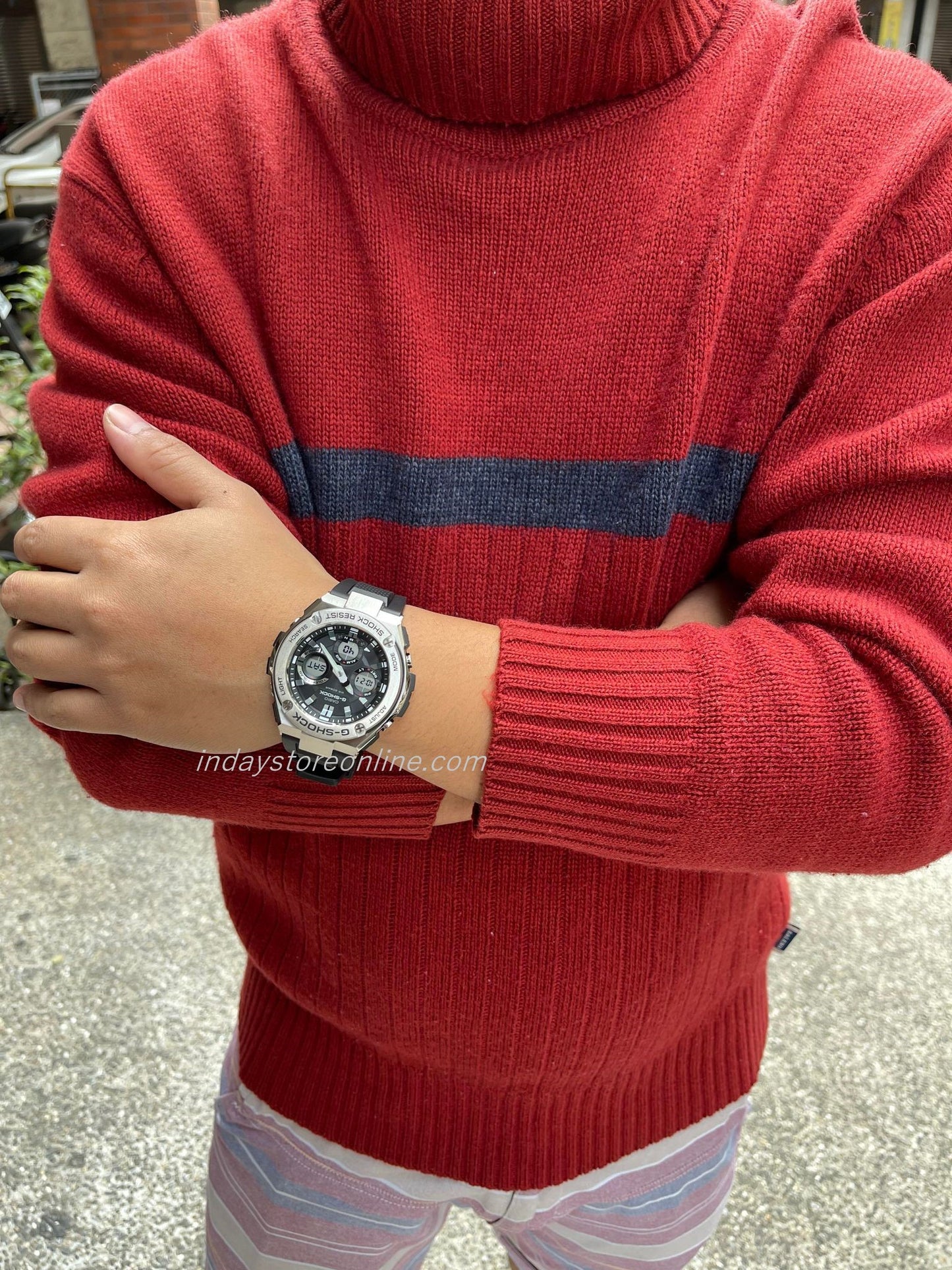 Casio G-Shock G-Steel Men's Watch GST-S110-1A Analog-Digital Shock Resistant Tough Solar (Solar powered)
