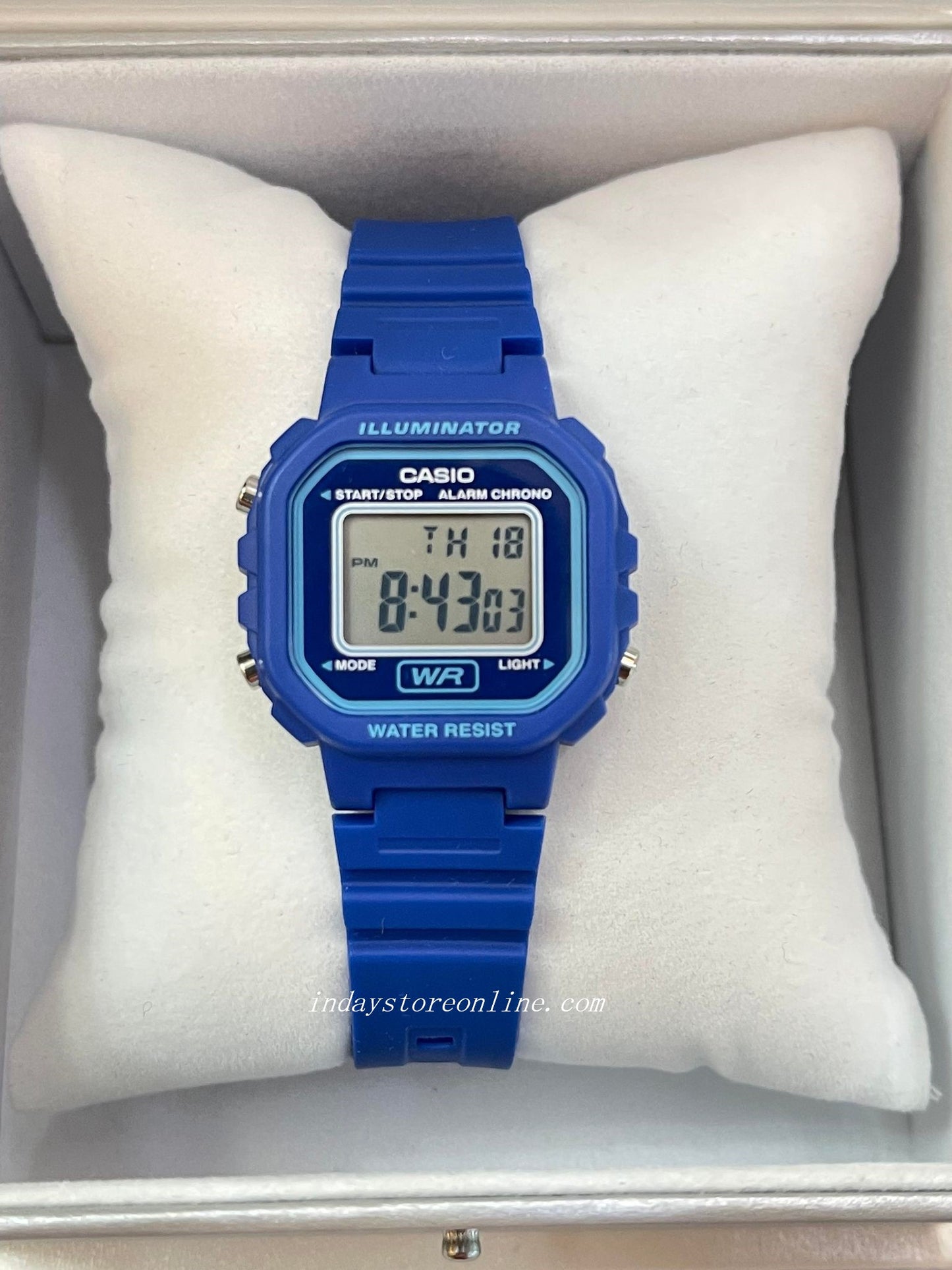 Casio Digital Women's Watch LA-20WH-2A Digital Blue Color Resin Band Resin Glass