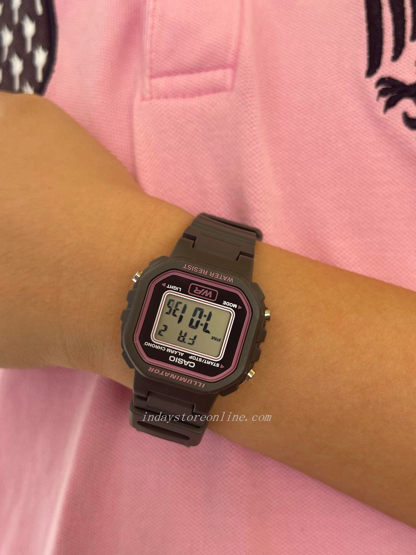 Casio Digital Women's Watch LA-20WH-8A Digital Resin Band Resin Glass